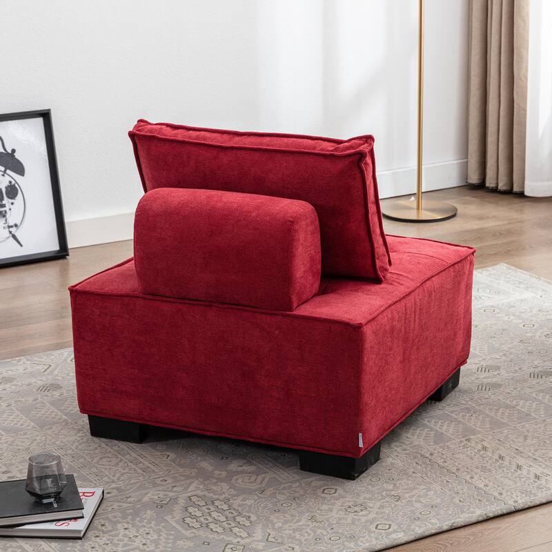 Modern Upholstered Living Room Chairs Set of 2