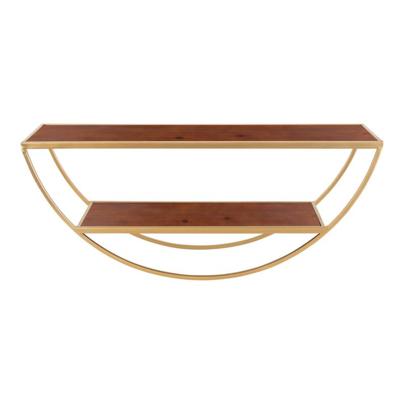 Kate and Laurel Tancill Half Circle Wall Shelf - 26x11