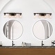 preview thumbnail 3 of 7, Kole Farmhouse 4-Light Mason Jar Bathroom Vanity Lights Glass Rustic Wall Sconces - W29"xH9"xE6"