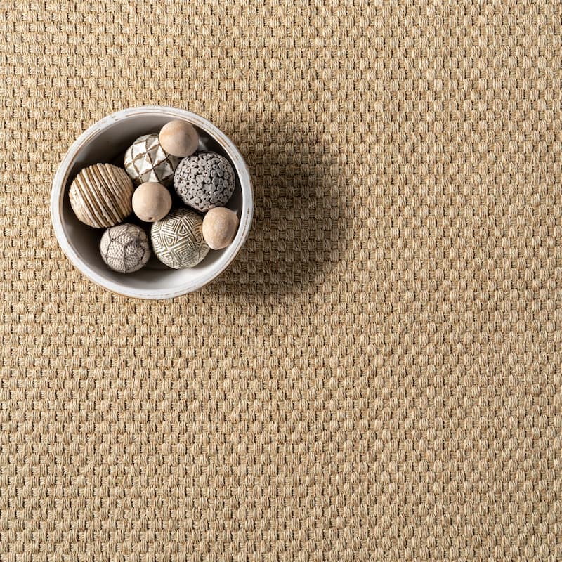 Nuloom Meena Faux Seagrass Bordered Indoor/Outdoor Area Rug