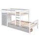 preview thumbnail 23 of 28, Twin over Twin Loft Bunk Bed with Drawers and Ladder