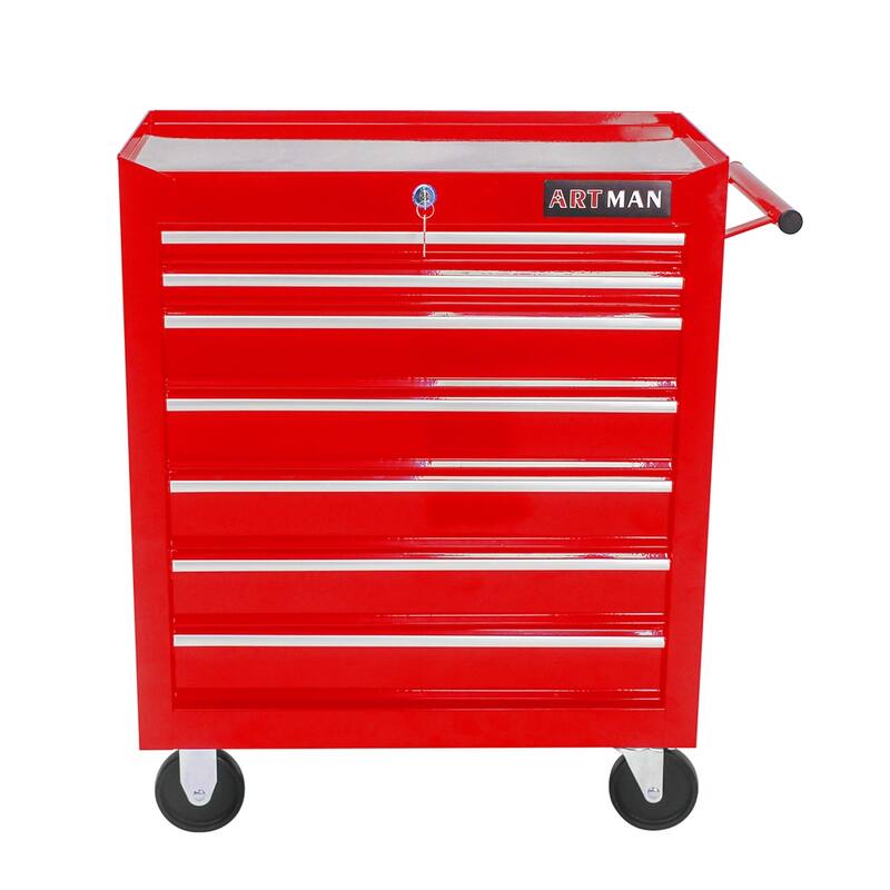 7 Drawers Multifunctional Tool Cart with Wheels