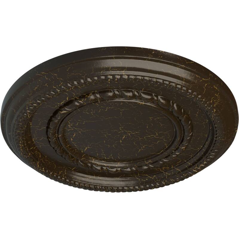 12 5/8"OD x 1 1/8"P Federal Roped Small Ceiling Medallion