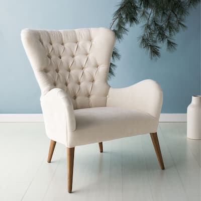 SAFAVIEH Couture Gundeline Contemporary Wingback Chair - 32Wx36Dx40H