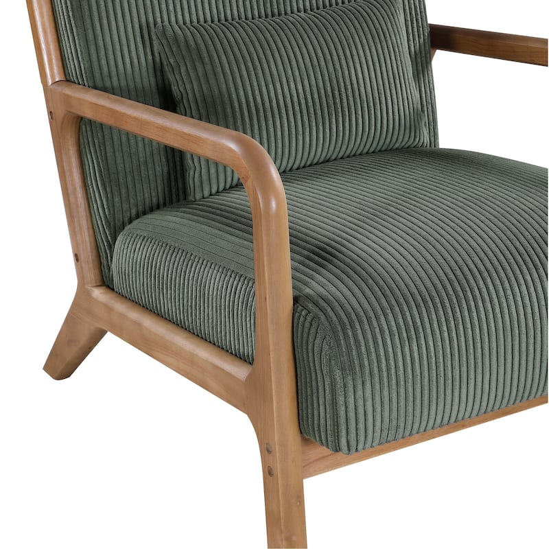 Modern Wooden Lounge Chair, Comfort Living Room Cushion Chair