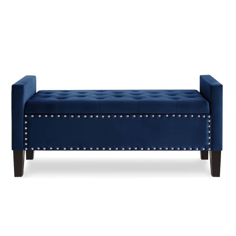 Tufted Button Storage Ottoman Bench - 48"L x 18.5"W x 22" H