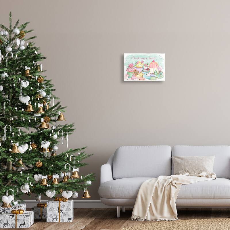 Stupell Christmas Is Sweet Festive Desserts Wall Plaque Art Design By Mollie B.