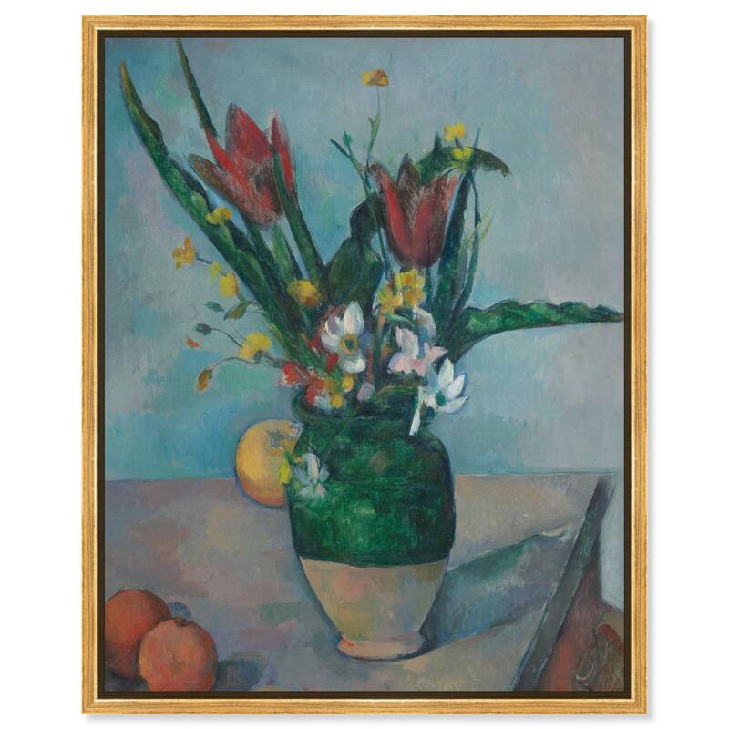 Vase Tulips Canvas by Art Remedy - Gold - 36" x 45"
