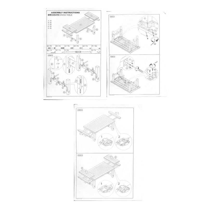 Rena Dining Table, 2 Extension Leaves, 86-122 Inch Black Mahogany Wood