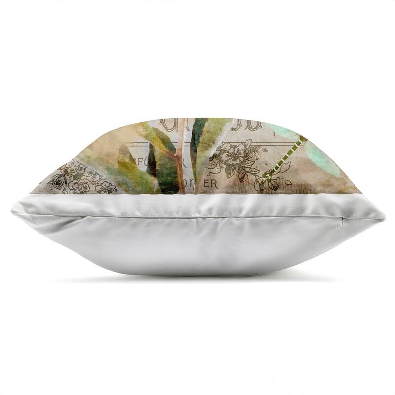 Stupell French Vintage Blossom Printed Outdoor Throw Pillow Design by Sasha