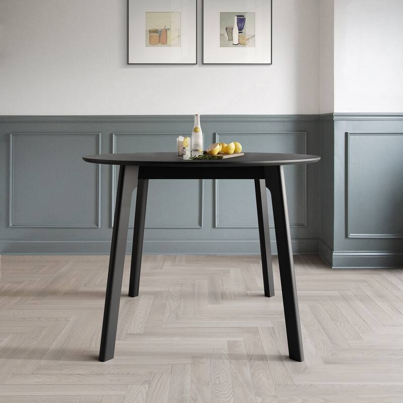 CraftPorch Vintage 4-Piece Chair and Round Table Wooden Dining Set