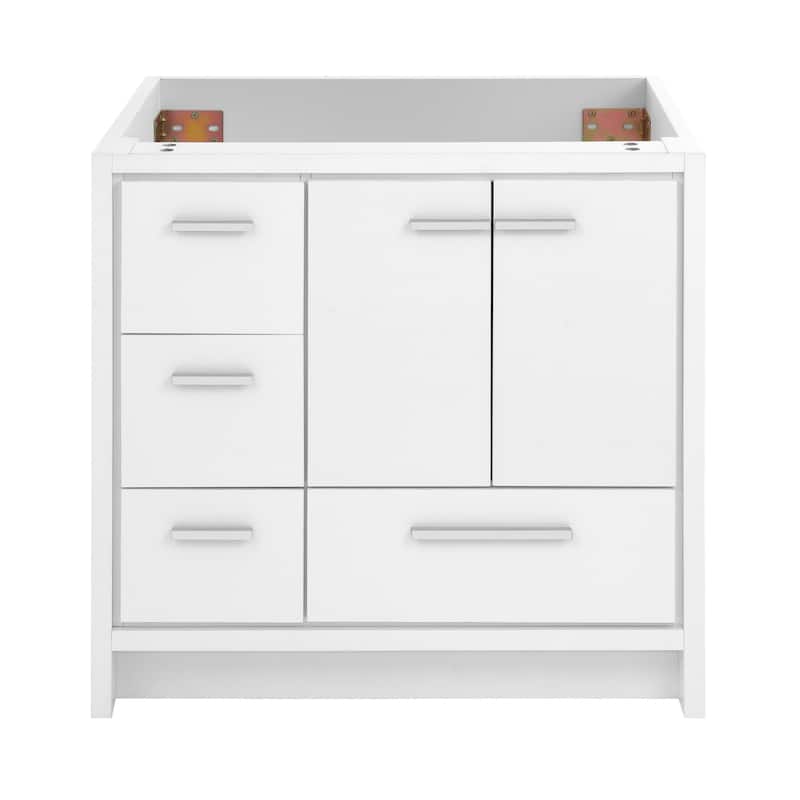 Swiss Madison SM-BV750-C Virage 36" Single Free Standing Vanity - Glossy White