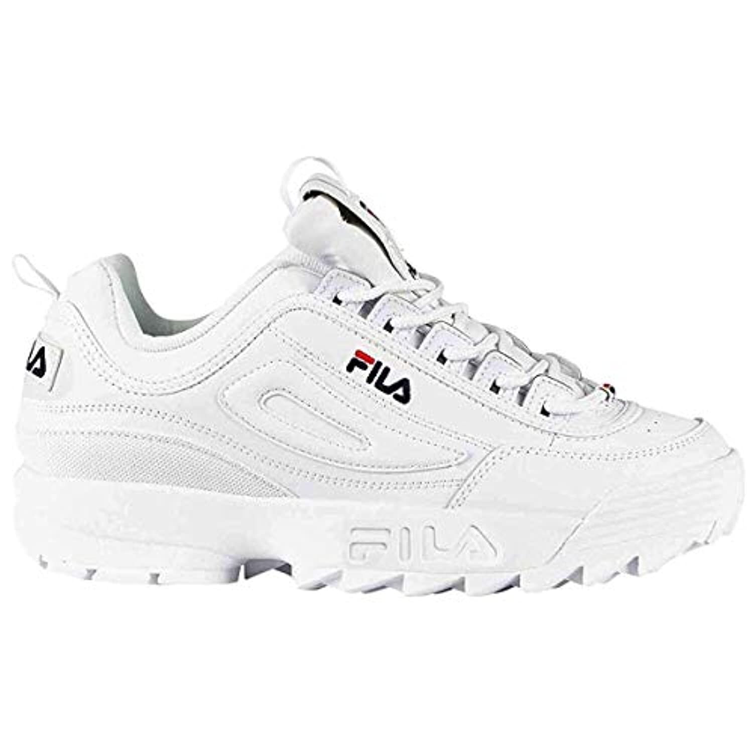 fila white disruptor ii premium trainers