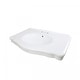 preview thumbnail 11 of 14, White Pedestal Sink Darbyshire Porcelain 34" Sink with 4" Centerset Faucet Holes and Overflow Renovators Supply