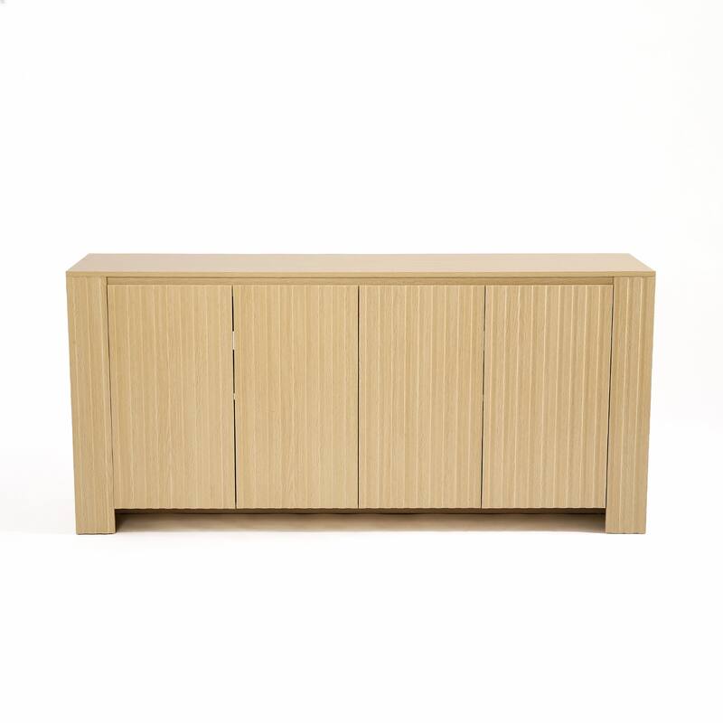 Wave Textured Modern Sideboard Cabinet