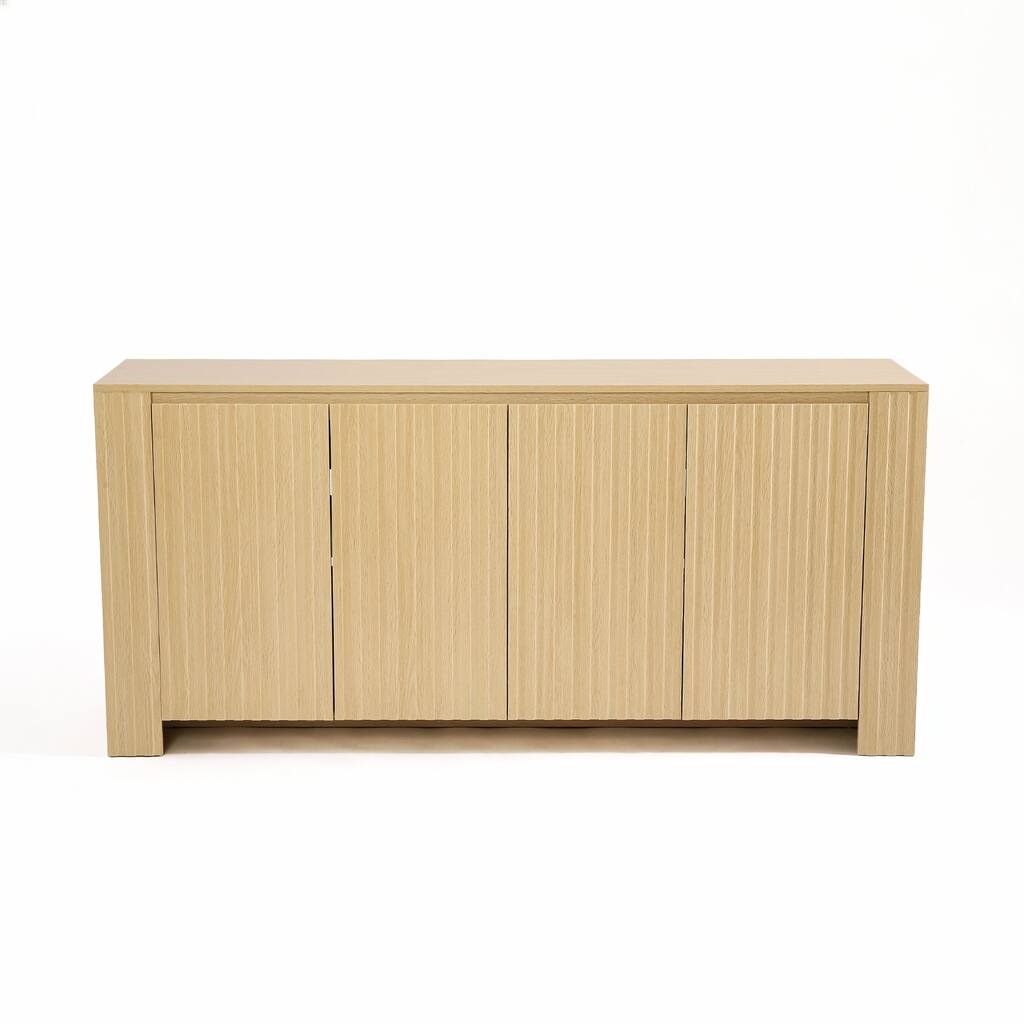 Wave Textured Modern Sideboard Cabinet