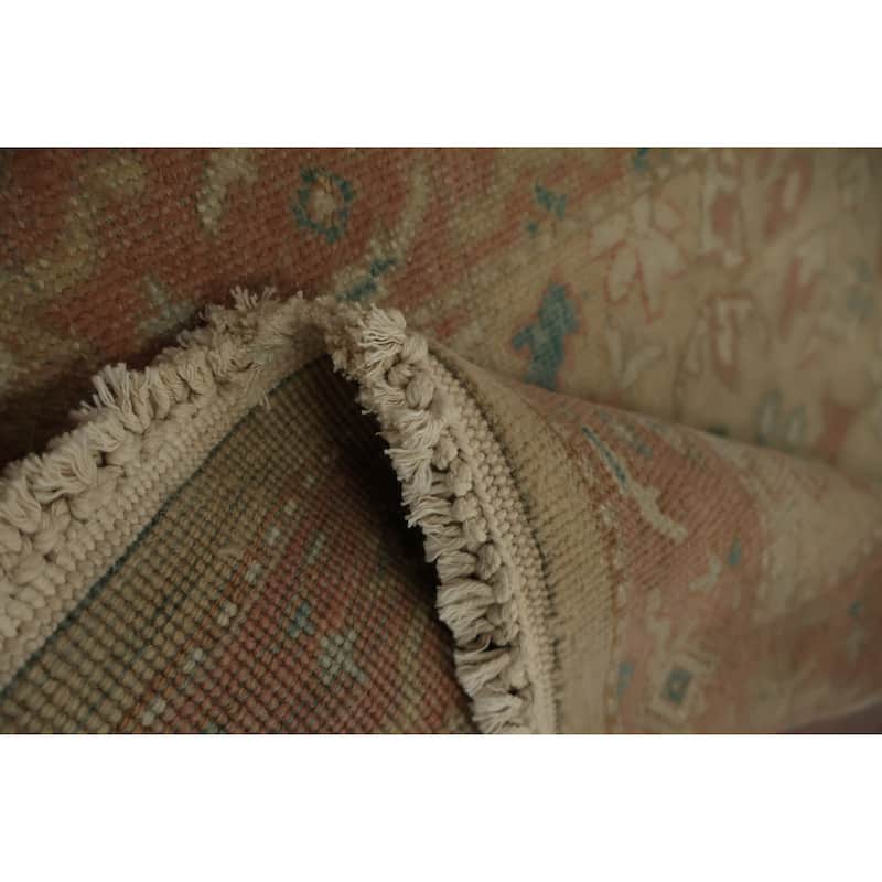 Hand Knotted Oriental 100% Wool Carpet Traditional All-Over Brown Ziegler Area Rug - 3' 7'' X 2' 0''