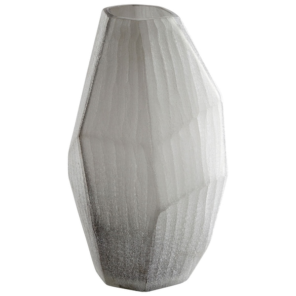 Cyan Design 09479 Kennecott 7-1/2" Wide Glass Vase - Ash Gray