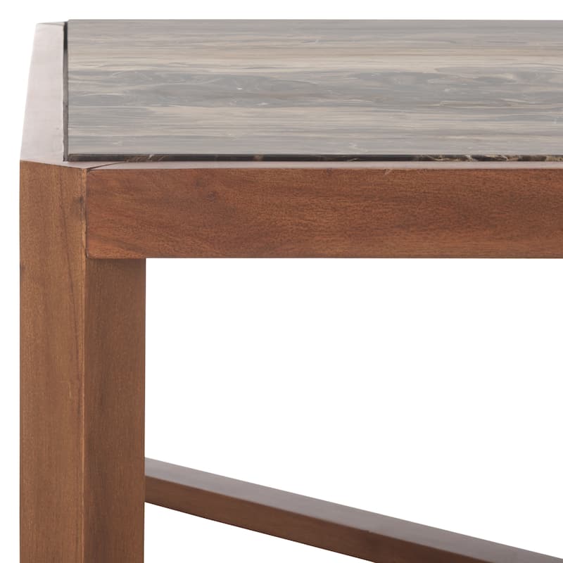 SAFAVIEH COUTURE Bernardi Marble Top Coffee Table - 35"W x 35"D x 35"H