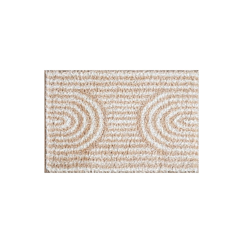 Abstract Arch Shag Rug - Medium Pile, Durable & Easy to Clean - Anthracite Dark Gray