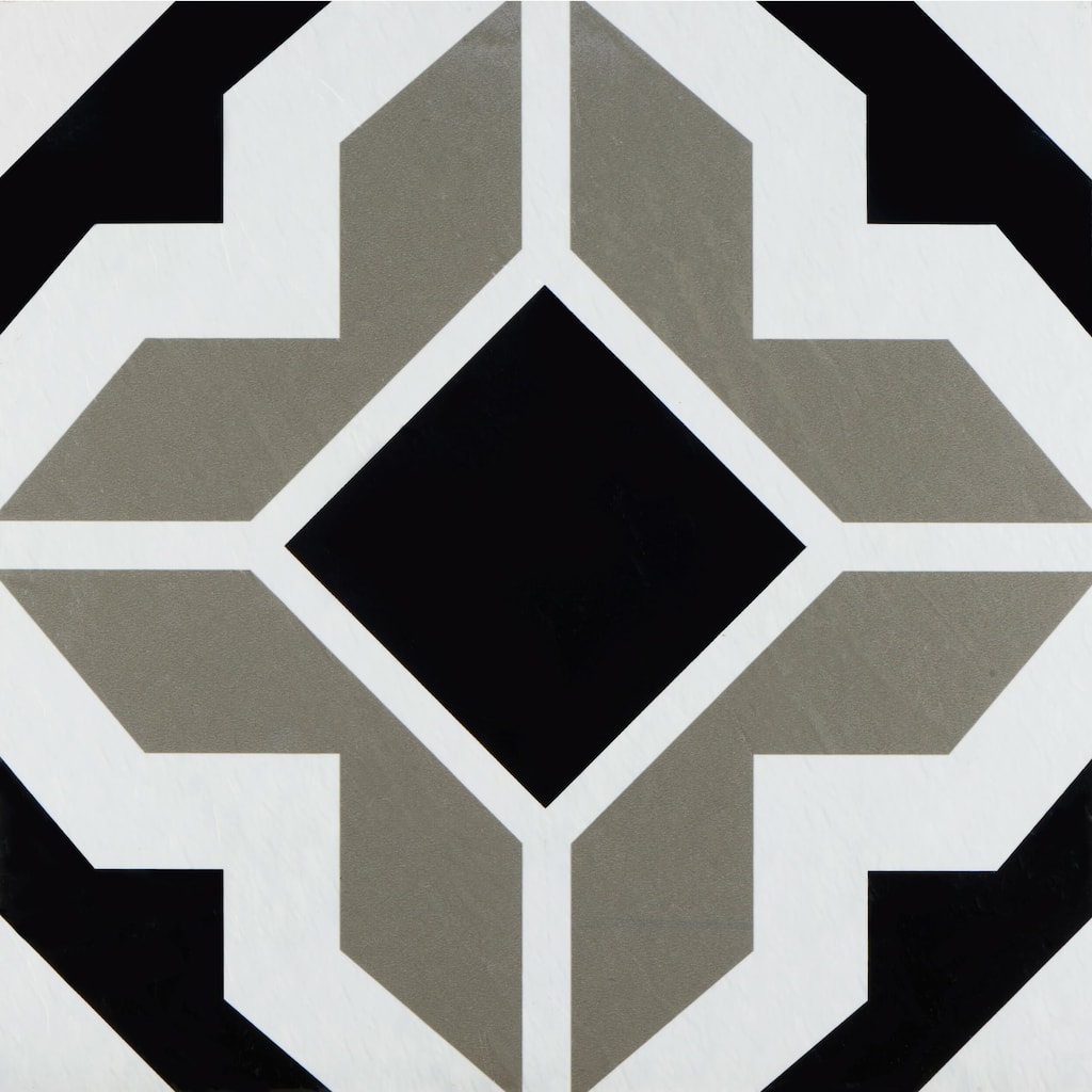 Retro Self Adhesive Vinyl Floor Tile - Onyx Star - 20 Tiles/20 sq. ft.
