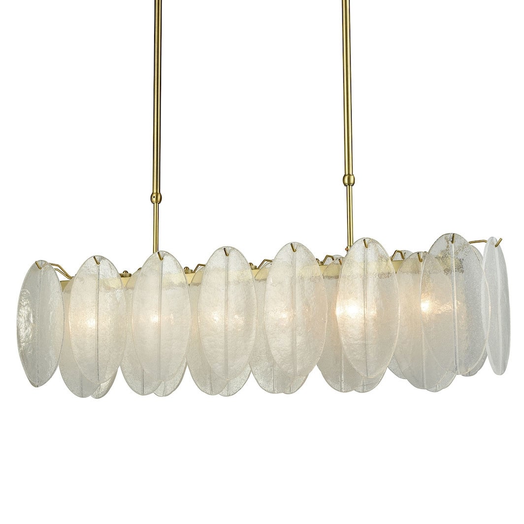 Elk Home D3311  Hush 6 Light 47" Wide Linear Chandelier - Chandeliers For Bedrooms by Overstock.com