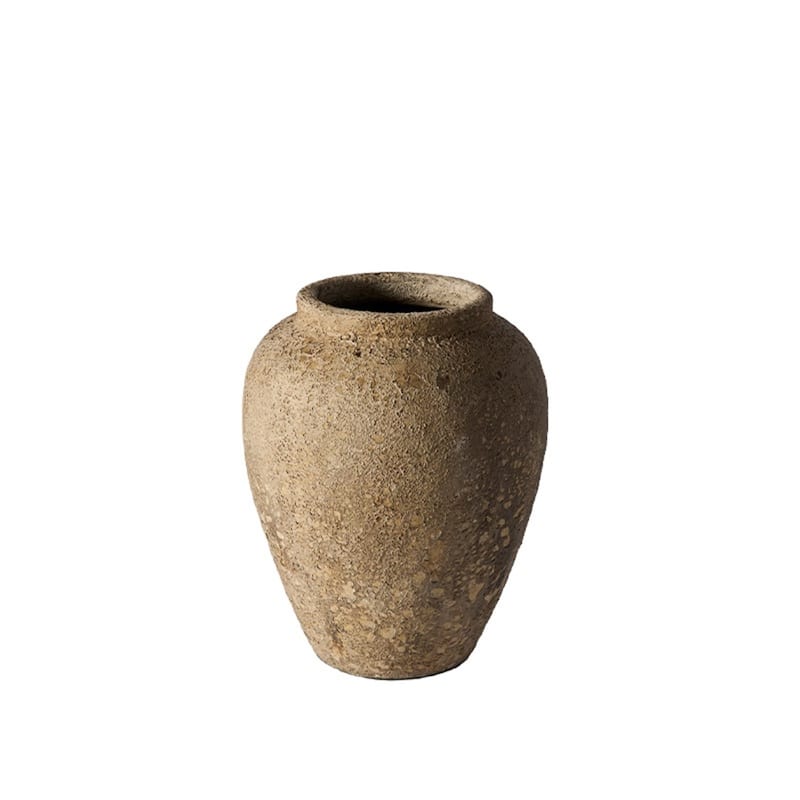 Terracotta Urn Vase - 15" - Antique Finish