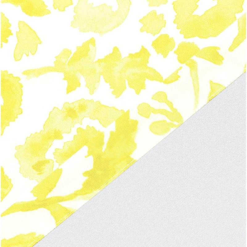 Porch & Den Ouzel Floral Watercolor Pattern Lined Window Valance
