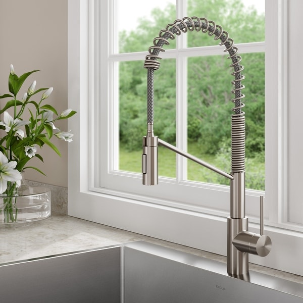 Kraus KPF-2631 Oletto Commercial 2-Function Pulldown Kitchen Faucet. Opens flyout.