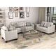 3 Piece Living Room Sofa Set, Including Armchair, Loveseat and 3-Seater ...