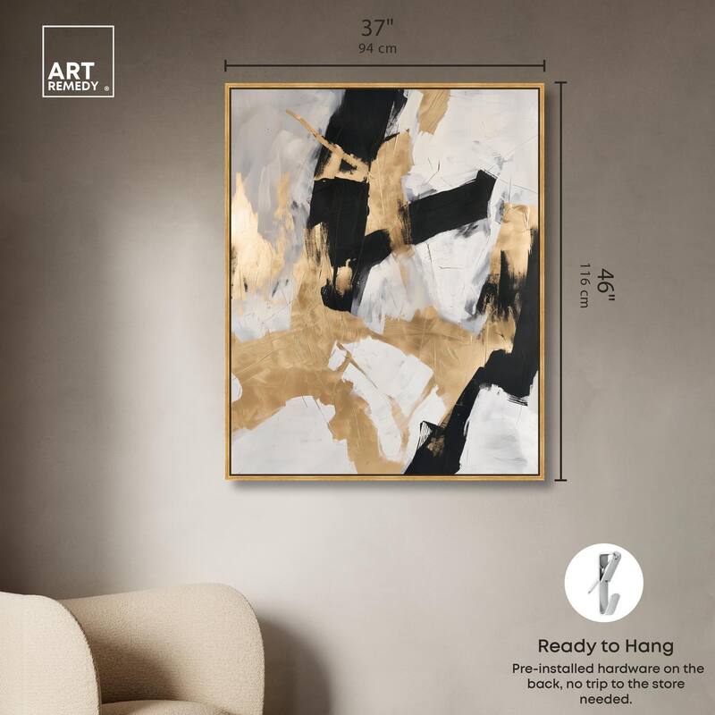 Cracked Gilt I Canvas by Art Remedy