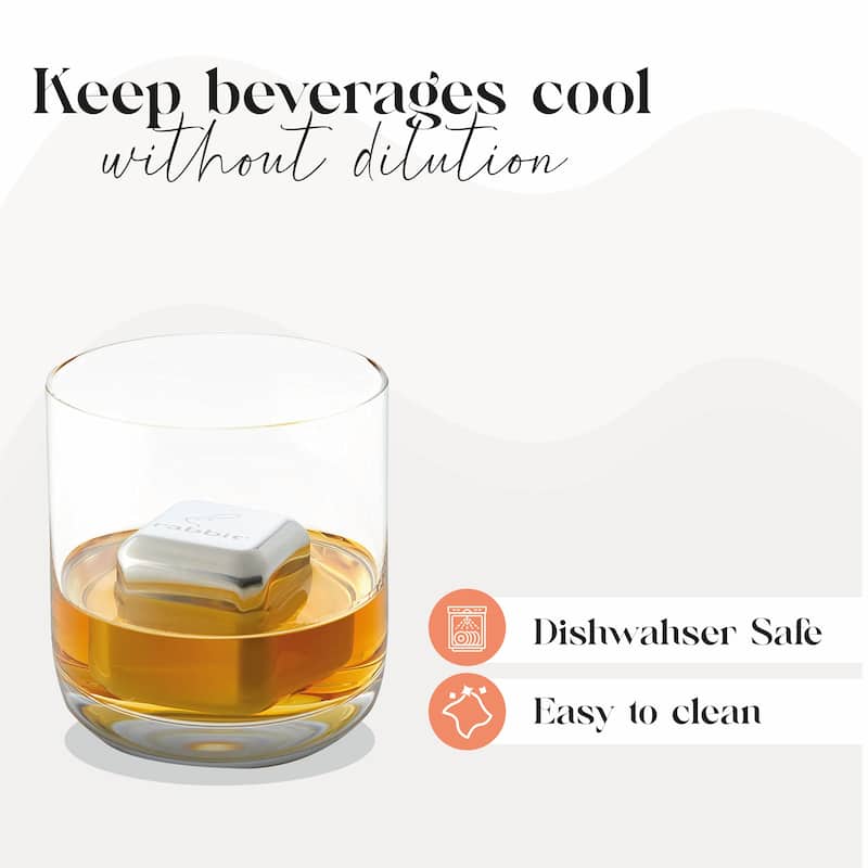 Rabbit Whiskey and Beverage Jumbo Chilling Stones Set