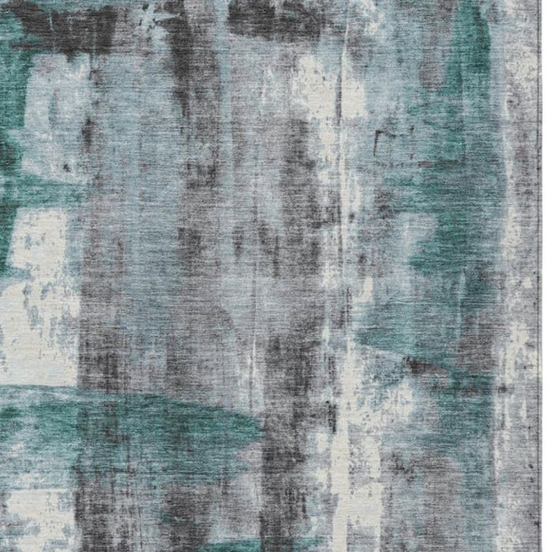 HomeRoots Abstract Transitional Rectangle Outdoor Rug