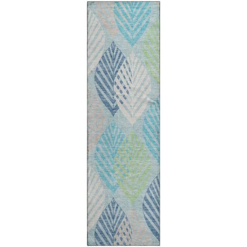 Premium Washable Super Soft Farmhouse Leaves Mayfield Rug