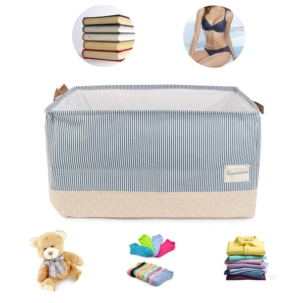 large collapsible canvas toy box