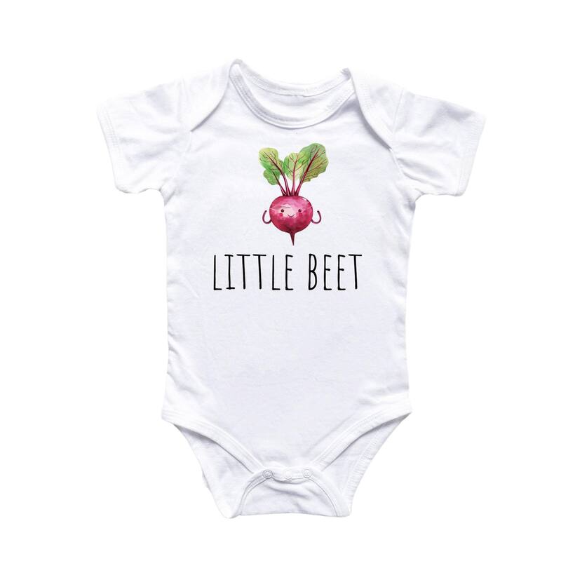 Beet Vegetable Vegan - Baby Boy Girl Clothes Infant Bodysuit Funny Cute Newborn - Natural - Newborn