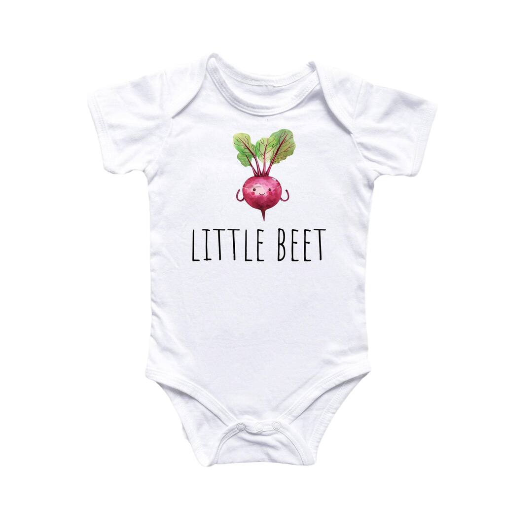 Beet Vegetable Vegan - Baby Boy Girl Clothes Infant Bodysuit Funny Cute Newborn