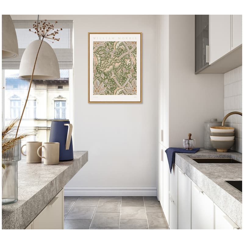 Kate and Laurel Sylvie Poster William Morris Windrush 1883 Framed Canvas by The Art Institute of Chicago