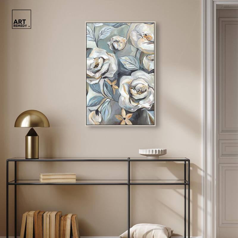Grey Delight Canvas by Art Remedy