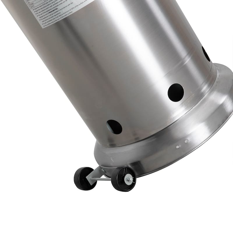 Outdoor 46,000 BTU Stainless Iron Propane Gas Patio Heater