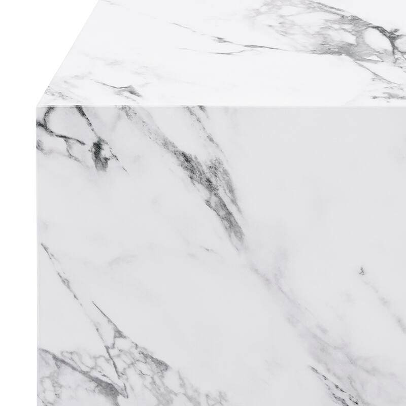 Contemporary ECC Concrete Contract Grade Square Accent Table