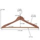 preview thumbnail 4 of 5, Household Essentials Cedar Garment Thin Hanger, Pack of 12