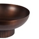 preview thumbnail 24 of 30, Kate and Laurel Rooks Ribbed Metal Bowl