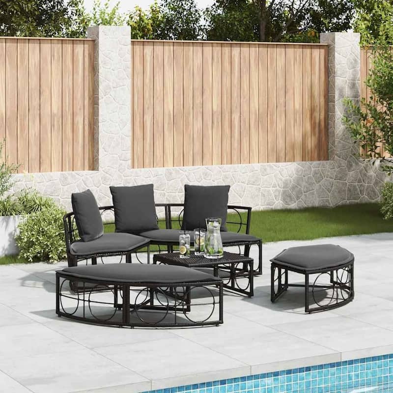 Modular Outdoor Lounge Bed Set