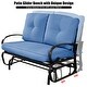 preview thumbnail 5 of 10, Costway Glider Outdoor Patio Rocking Bench Loveseat Cushioned Seat