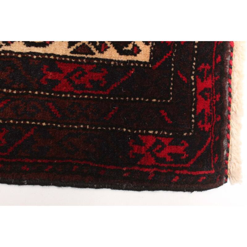 ECARPETGALLERY Hand-knotted Teimani Beige Wool Rug - 2'11 x 4'10