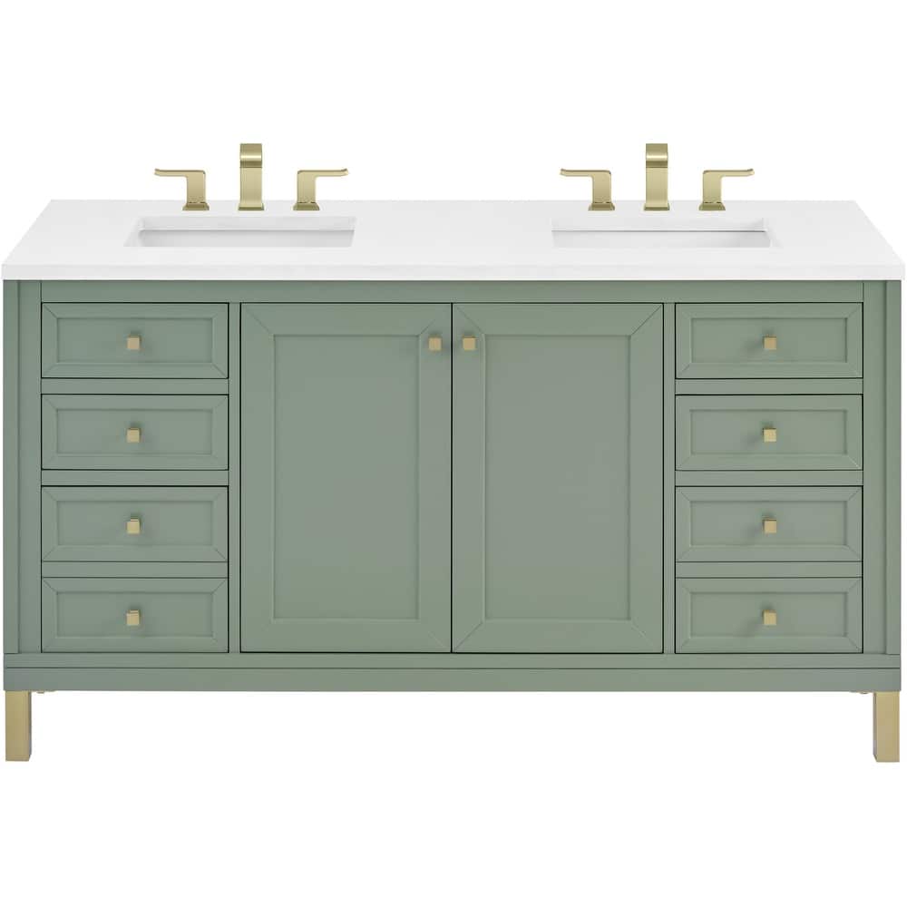 James Martin Vanities 503-V60D-3WZ Chicago 60" Free Standing Double