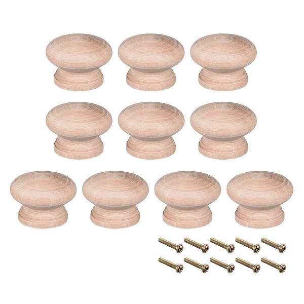 Round Pull Knob Handle 45mm Dia Traditional Cabinet Furniture Drawer 10pcs