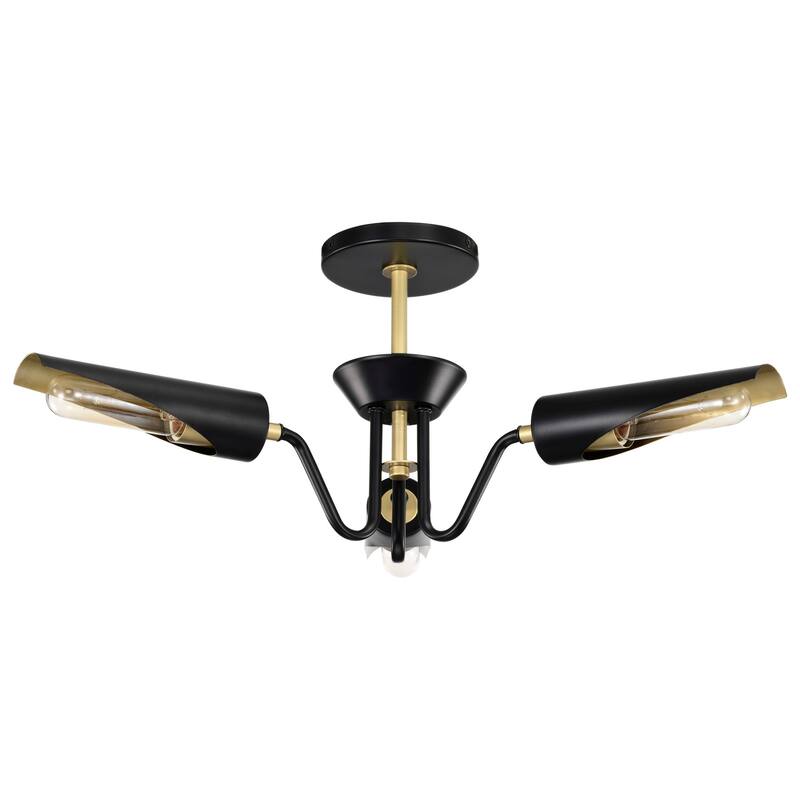 Nuvo Lighting 60/7296 Marc 3 Light 21" Wide Chandelier - Matte Black