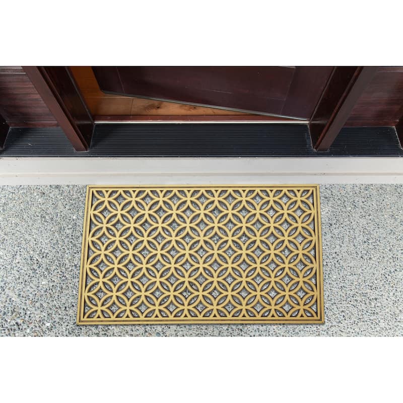 DII Scroll Pin Rubber Doormat